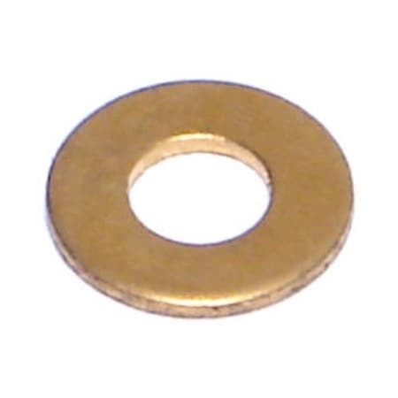 Flat Washer, Fits Bolt Size 3/16 In (#10) ,Brass 50 PK